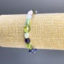 Bransoletka z asortymentu fasetowanych kamieni, średnica 9×7 mm, długość 18 cm, elastyczna