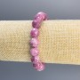 Bransoletka z turmalinem, fasetowane kuleczki, średnica 10 mm, długość 18 cm, elastyczna