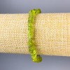 Bransoletka z chryzolitu, surowy kamień, średnica około 7×7 mm, długość około 18 cm, elastyczna