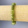 Bransoletka z jadeitu w formie rondeli, średnica 8×5 mm, długość 18 cm, elastyczna