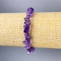 Bransoletka z ametystowych drobin, średnica 12×3 mm, średnica 7×4 mm, długość 18 cm, elastyczna