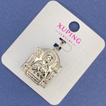 Wisiorek Xuping Ikona, średnica 19 mm, długość 30 mm, rhodiowany