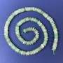 Koraliki z nefrytu w kształcie rondeli 6×2 mm na nitce, długość 38 cm+