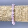 Bransoletka z kunzytu fasetowanego, kubik o średnicy ok. 6 mm, długość 18 cm, elastyczna