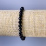 Bransoletka z turmalinem, fasetowane kuleczki, średnica 6 mm, długość 18 cm, elastyczna