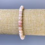 Bransoletka z opalu fasetowanego, koraliki w kształcie kostek, średnica 5 mm, długość 18 cm, elastyczna