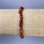 Bransoletka z czerwonego jaspisu fasetowanego, średnica 6×4 mm, długość 18 cm, elastyczna