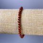 Bransoletka z czerwonego jaspisu – fasetowane kostki, średnica 5 mm, długość ok. 18 cm, elastyczna