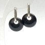 Kolczyki z agatu, średnica kamienia ok. 18 mm, długość kolczyków ok. 31 mm