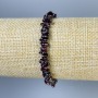 Bransoletka Granat drobina, średnica 6x3 mm +/- , długość 18 cm +/- , stretch