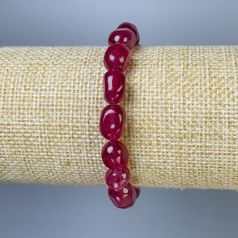 Bransoletka z tonowanego kwarcu i turmalinu (sztuczny) fasetowane koraliki, średnica 10×8 mm, długość 18 cm, na elastycznej bazie streczowej