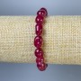 Bransoletka z tonowanego kwarcu i turmalinu (sztuczny) fasetowane koraliki, średnica 10×8 mm, długość 18 cm, na elastycznej bazie streczowej
