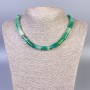Naszyjnik z agatu, gładkie cylindry, średnica 15×8 mm, długość 45 cm, z zapięciem