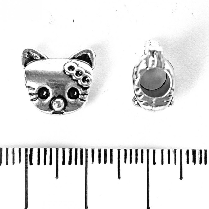 Koralik Pandora 'Koteczka' 12×12 mm, średnica 5 mm, opakowanie 20 g +/- 7 szt.