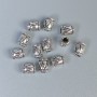 Koralik-wkładka o kolorze metalu srebrnego, średnica 4,5×6 mm, otwór ok. 2 mm, opakowanie 36 szt.