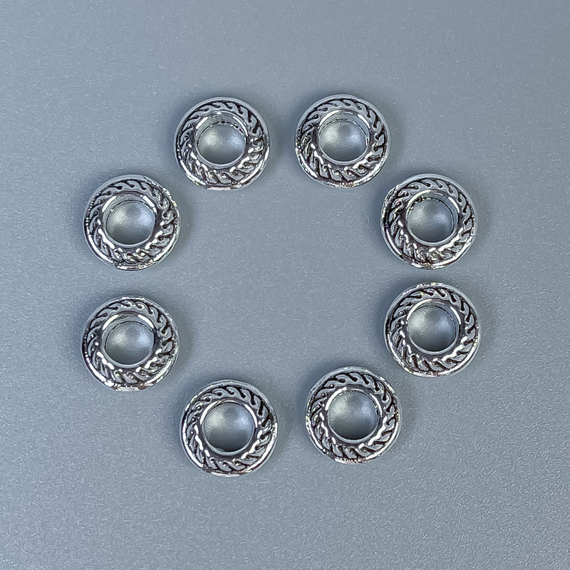 Koralik-wstawka srebrny 7×3 mm do biżuterii