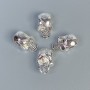 Koralik-wstawka w formie czaszki, kolor metalu srebrny, wymiary 12×19×9 mm, otwór 4 mm, opakowanie 20 g (~5 szt.)