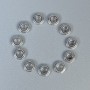 Wstawka koralikowa, kolor metalu srebrny, średnica 6×2,5 mm, otwór 2,5 mm, opakowanie 20 g (~77 szt.)
