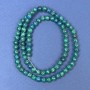 Koraliki azurytu na żyłce, gładkie kuleczki, średnica 5 mm, długość 38 cm