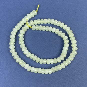 Koraliki onyks w kształcie rondeli 6x4 mm – na nici, długość 38 cm