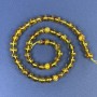 Koraliki bursztynowe – kuleczki gładkie 8 mm na nitce, długość 39 cm ±