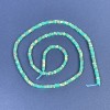 Koraliki z variszytu w kształcie kwadratowego rondla 2,5×1 mm ± na nitce, długość 39 cm+