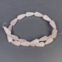 Koraliki z różowego kwarcu, naturalny kamień, w kształcie kropli, średnica 19×10 mm ±, otwór o średnicy 1 mm ±, długość 42 cm ±