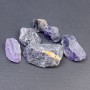 Naturalny kamień ametyst — nieprzetworzone samorodki bez otworu 25-38×20-22 mm (+/-) (za 100 g +/-)