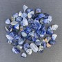 Sodalit naturalny – fasetowane bryłki bez otworu 8–11×2,5 mm (+/-) (za 100 g +/-)