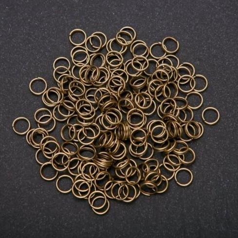 Pierścień obrotowy łączący, średnica 7 mm, opakowanie 500 g, kolor brązu