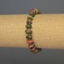 Bransoletka z heliotropu w galetach, średnica 10×5 mm ±, długość 18 cm ±, elastyczna