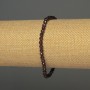 Bransoletka granat fasetowana kulka, średnica 4 mm ±, długość 18 mm ± elastyczna