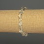 Bransoletka z górskiego kryształu fasetowana, średnica 8–12×9 mm ±, długość 18 cm ±, elastyczna