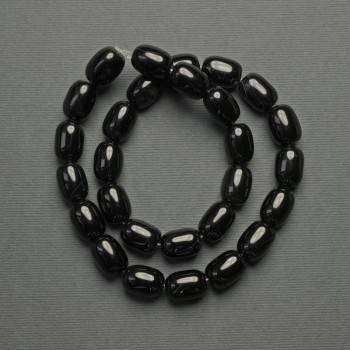 Koraliki agat baryłkowe, średnica 14x10 mm ±, na nici, długość 39 cm+