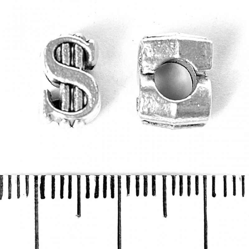 Koralik Pandora Dolara 11x7 mm, średnica 5 mm, fason 20 g ±9 szt.