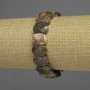 Bransoletka z naturalnym kamieniem – oceaniczny jaspis, fasetowane ogniwo, średnica 14×10 mm, długość 18 cm, elastyczna