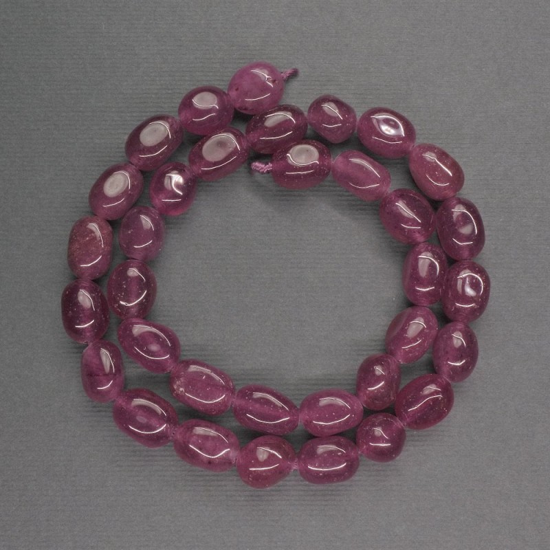 Koraliki z różowego awentyrynu fasetowane, średnica 8×12 mm, długość 39 cm