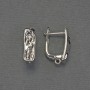 Zawieszki do kolczyków z metalu o srebrzystym odcieniu 17×6 mm – para