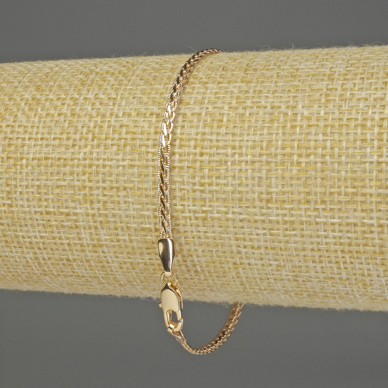 Bransoletka Xuping z pozłoceniem 18K, długość 19 cm, grubość 3 mm+