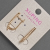Kolczyki Xuping, średnica 3 mm, długość 24 mm, Pozłacane 18K