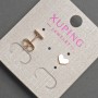 Kolczyki sztyfty Xuping w kształcie serca, średnica około 7×5 mm, pozłacane 18K