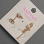 Kolczyki sztyfty Xuping z perłą, średnica 5 mm, długość 10–35 mm, pozłacane 18K