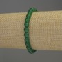 Bransoletka z chryzoprazem – gładkie kulki, średnica 6 mm, długość 18 cm, na elastycznej gumce