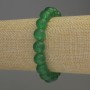Bransoletka z nefrytu — gładka kuleczka, średnica 10 mm, długość 18 cm, elastyczna
