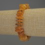 Bransoletka z bursztynowych drobin 12×3,5 mm, z koralikami 3 mm, długość 18 cm, elastyczna