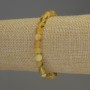 Bransoletka z bursztynu w formie gładkich kulek, średnica 7 mm, długość 18 cm, na elastycznej gumce