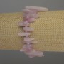 Bransoletka z kunzytu, drobinki kamienia w kształcie igły 13–20 mm, z koralikami 3 mm, długość 18 cm, elastyczna