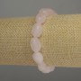 Bransoletka z różowego kwarcu fasetowanego, średnica 10–12×10 mm, długość 18 cm, na gumce elastycznej