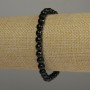 Bransoletka z fasetowanych kulek agatowych, średnica 6 mm, długość 18 cm, elastyczna