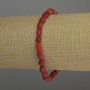 Bransoletka z koralu galetowego, średnica 6–7×5 mm, długość 18 cm, na gumce elastycznej
